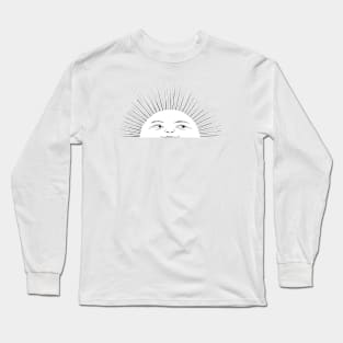 Smiling and happy sun illuminating our lives Long Sleeve T-Shirt